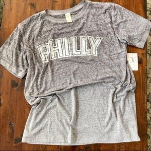 NWT free people philly graphic tee size M